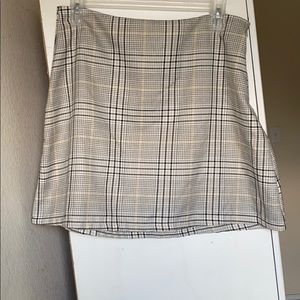 plaid skirt